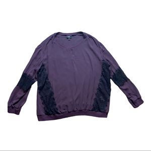 Mossimo Purple Lace Shirt